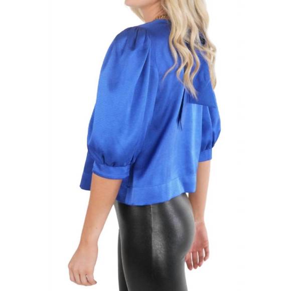 NEW EMILY MCCARTHY bella top in dazzling blue - Picture 2 of 3